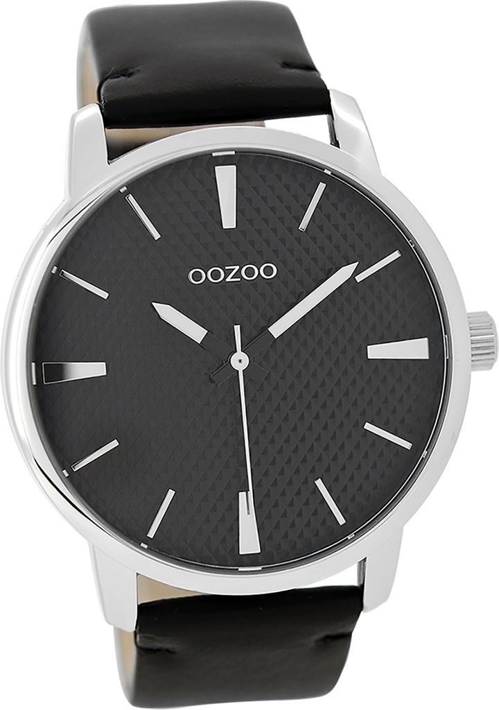 Oozoo Leder Damen Uhr matt Armbanduhr schwarz Elegant Oozoo Timepieces D2UOC9024A
