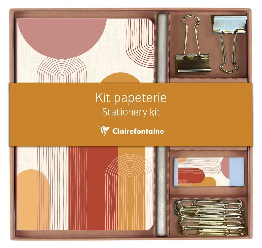 Clairefontaine 3x Briefpapier Set 18,5x19,3 cm 32 Blatt liniert 116071C