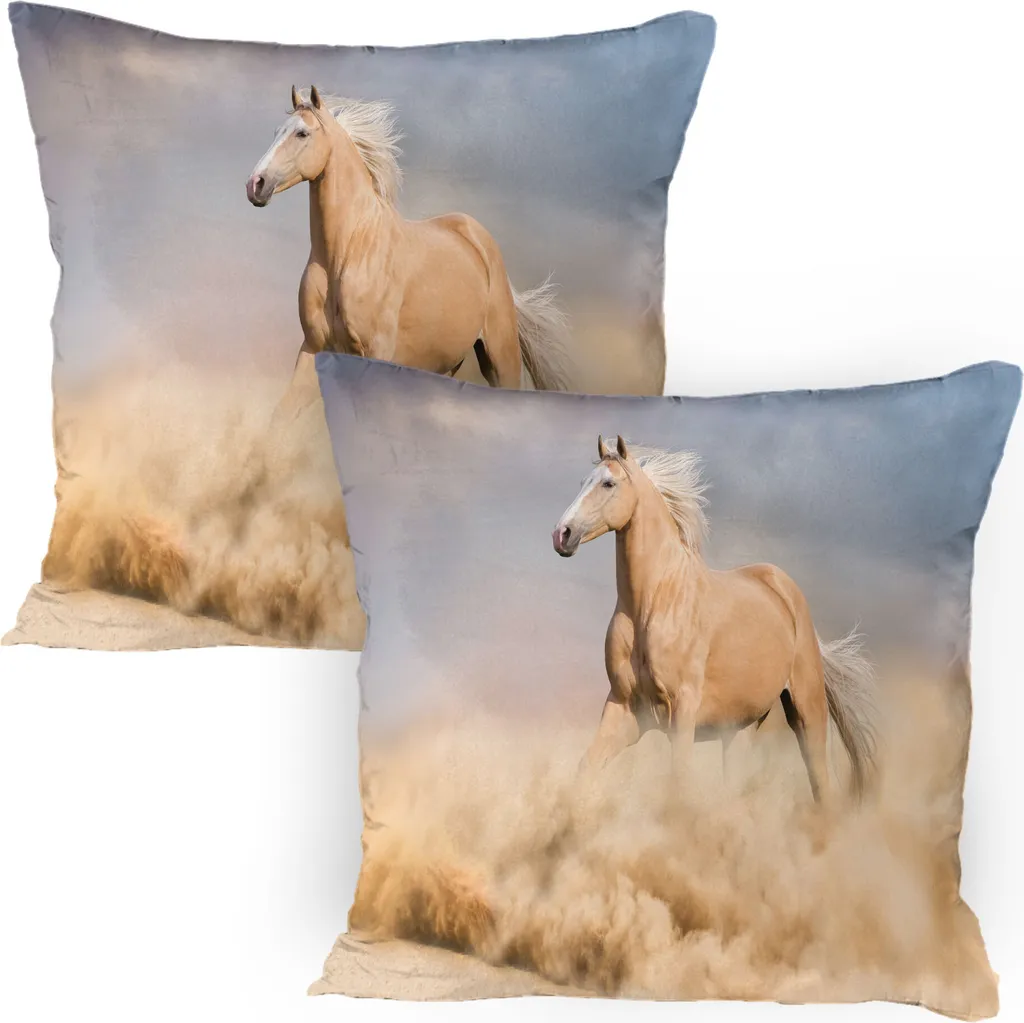 Federe Cavallo Palomino ABAKUHAUS 80x80 Set 2 Pezzi - Home Decor