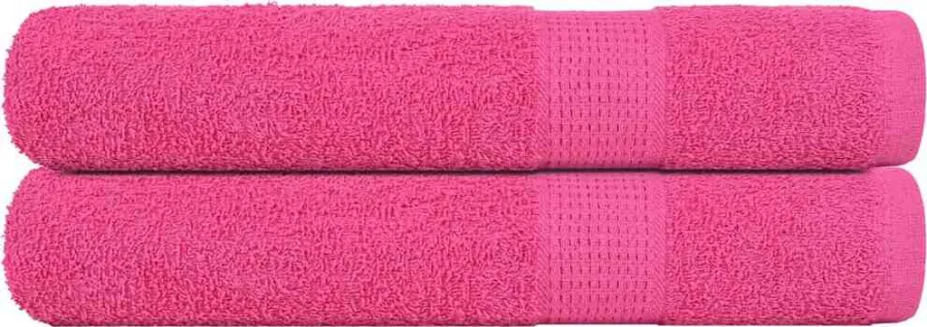 Asciugamani da sauna FROGN 2 pezzi Rosa 80x200 cm 360 g/m²