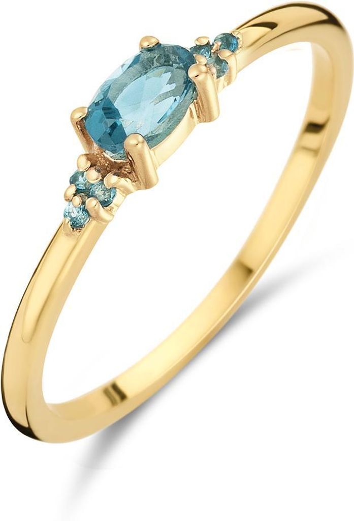 Jackie Gold Vintage?London Blue?Topaz?Ring? JKR24.449 Produktbild 