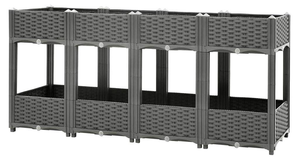 Hochbeet 160x40x71cm aus Polypropylen
