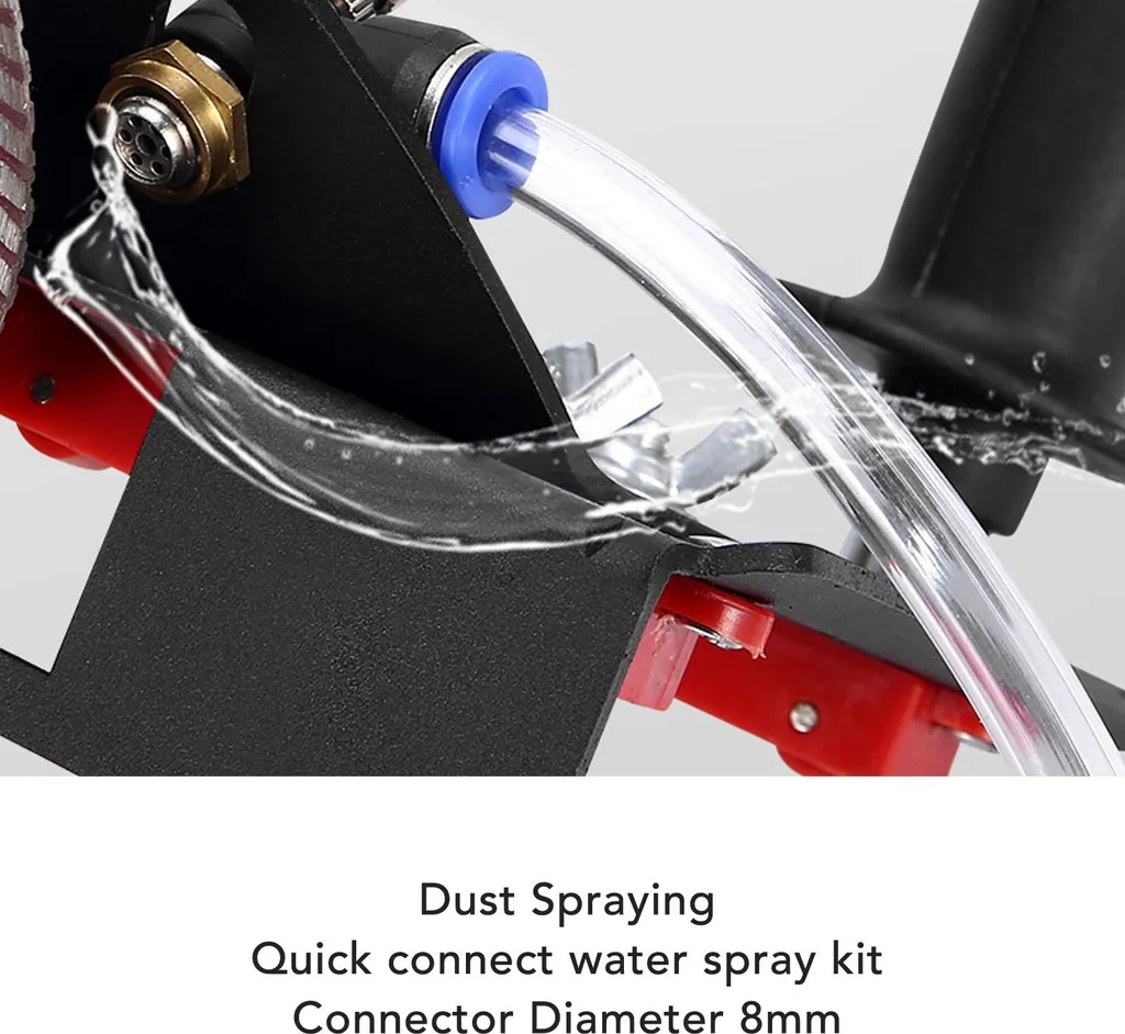Guide de chanfreinage 45° pour meuleuse d'angle en fer avec buse d'eau - 17