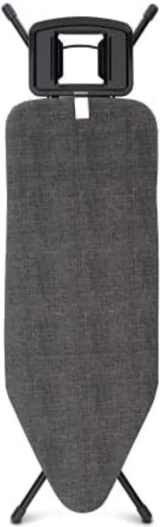 Table à repasser vapeur 124x45 cm noire en acier haute stabilité