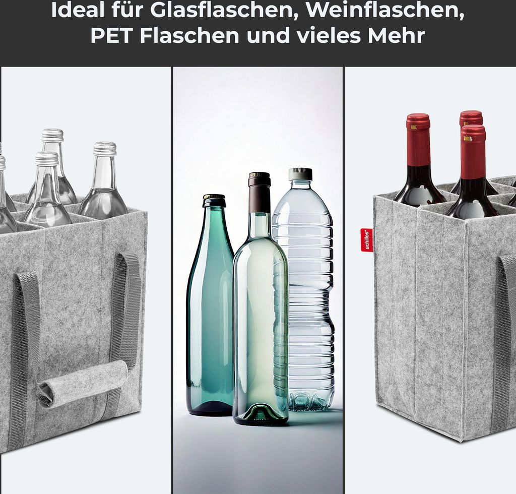 Flaschentasche mit 6 Fächer, Auch für 1,5 Liter Flaschen Produktbild 8
