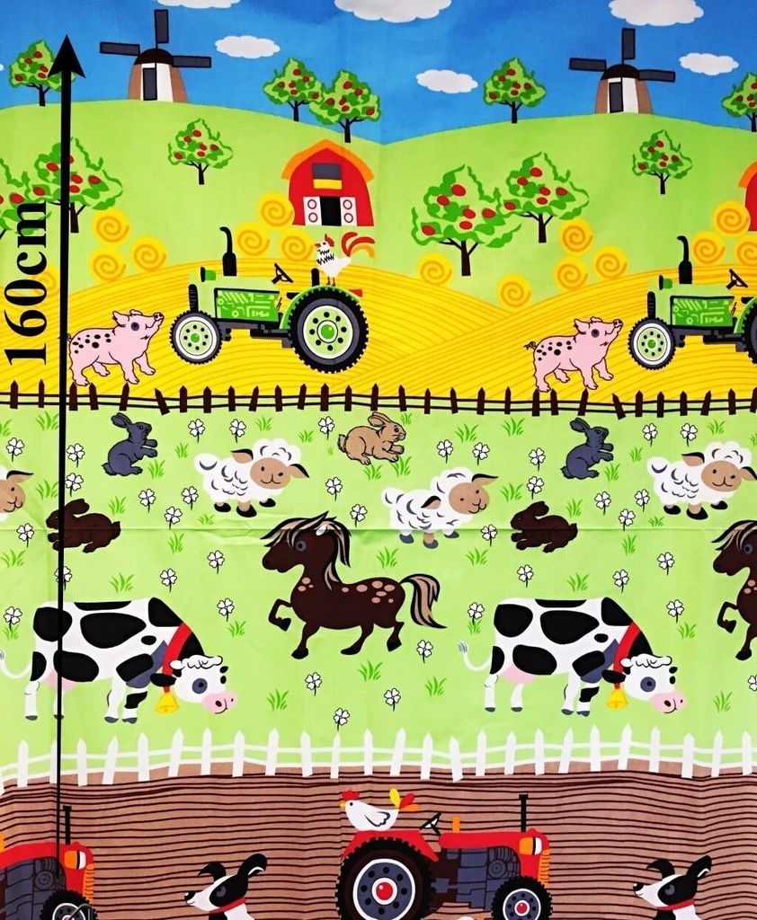 Baumwolle 100% Tiere auf dem Land