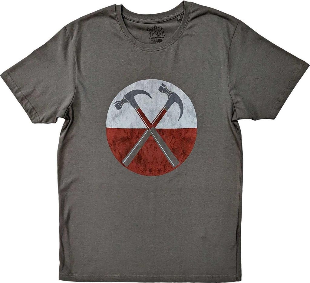 Pink Floyd - "The Wall Hammers" T-Shirt für Herren/Damen Uni RO5923 (M) (Anthrazit)