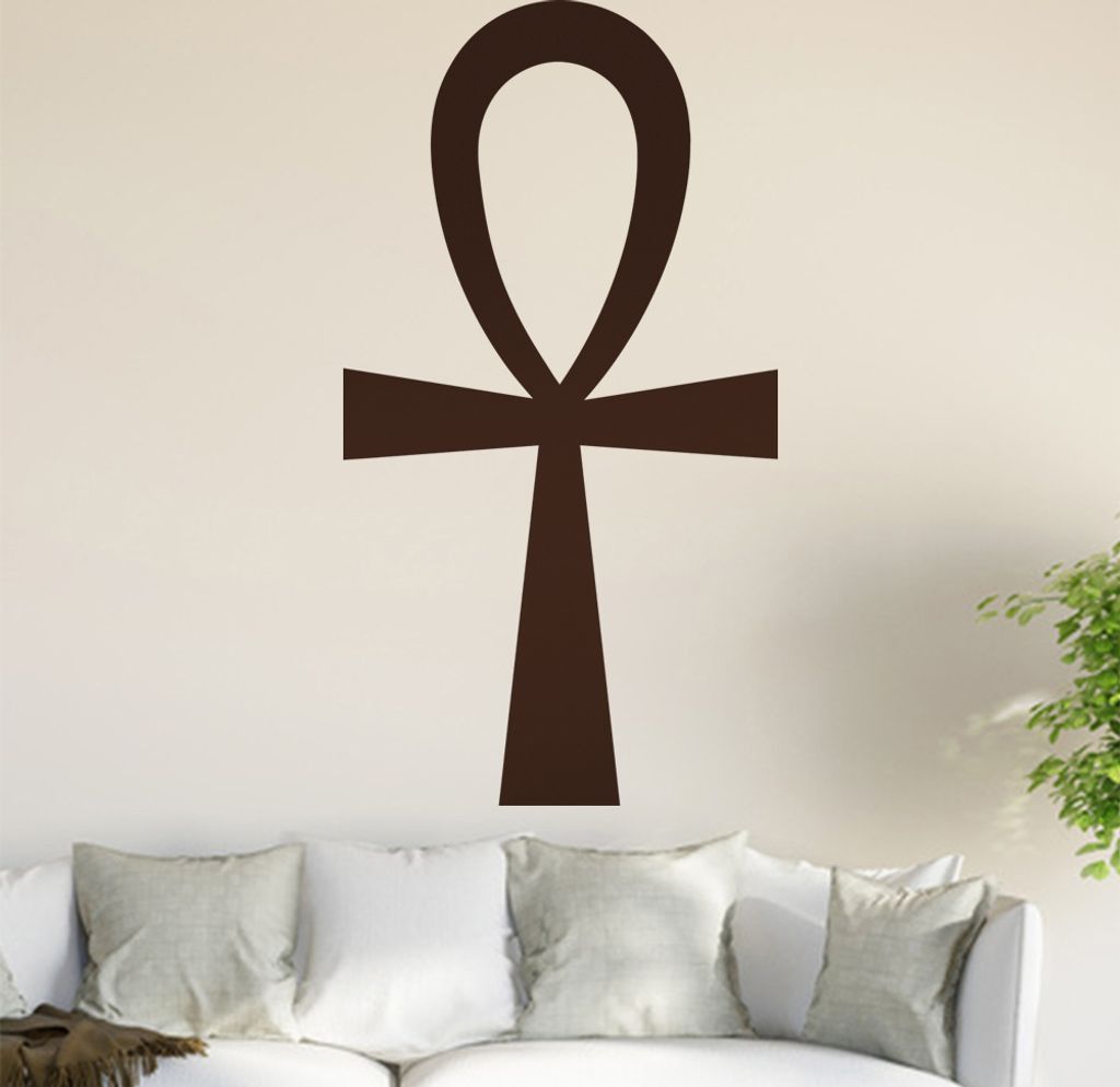 Ankh - Anch Wandtattoo in 6 Größen - Wandaufkleber Wall Sticker - Dekoration, Küche, Wohnzimmer, Schlafzimmer, Badezimmer