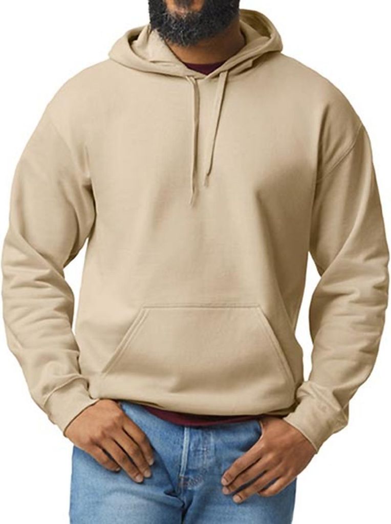 Gildan SF500 | Softstyle Midweight Sweat Adult Hoodie Uni - Farbe: Sand - Größe: S