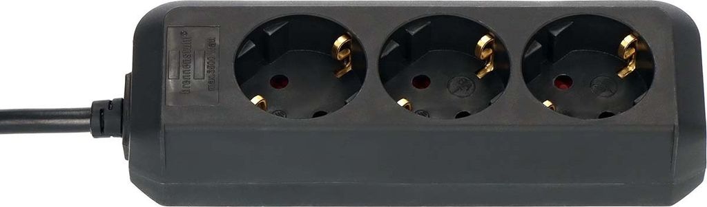 Brennenstuhl Eco-Line, Černá, 1,5 m, 170 mm, 181 mm, 87 mm, Obrázek produktu 