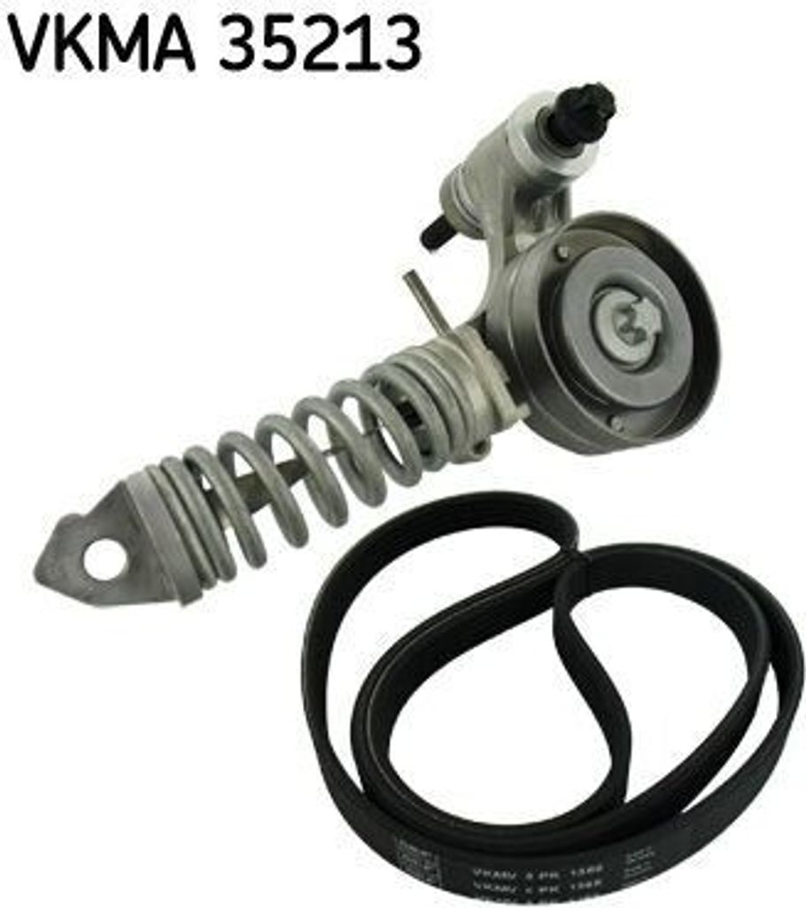 SKF VKMA 35213 Keilrippenriemensatz OE 25195388 kompatibel mit Combo, Corsa C