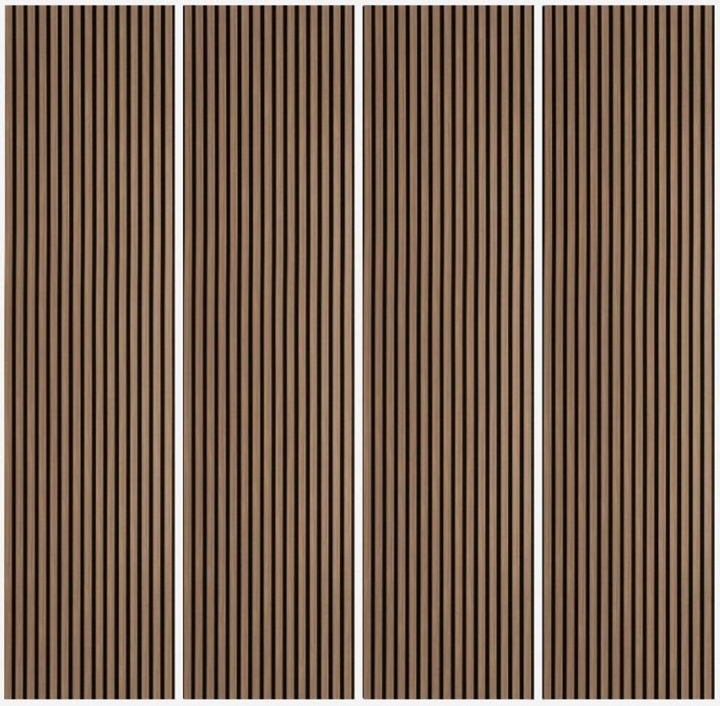 4 x Akustikpaneele aus Holz 240x60cm für Wand Design Produktbild 