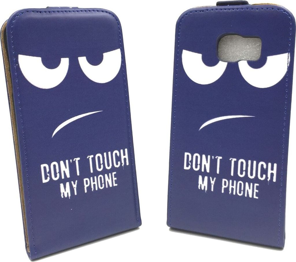 Handyhülle Tasche für Handy Samsung Galaxy S6 Edge+ Dont Touch my Phone
