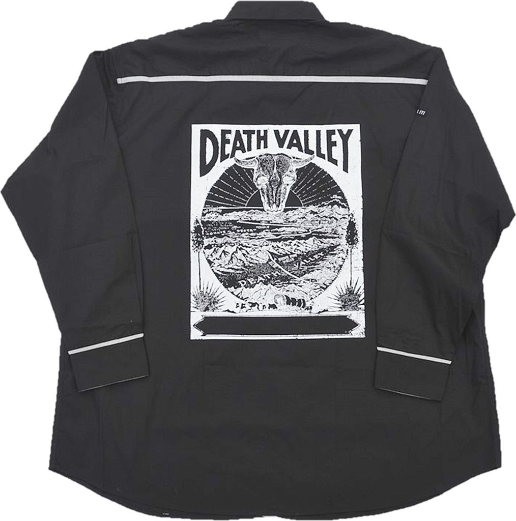 Übergrößen Herrenhemd von KAMRO Schwarz Rückenprint 9XL