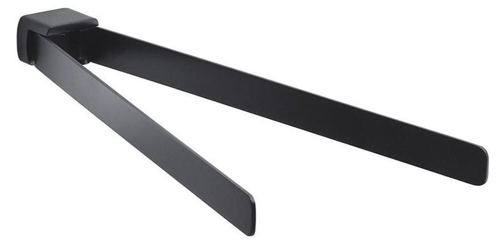 Doppelhandtuchhalter, drehbar schwarz matt PIRENEI Produktbild 
