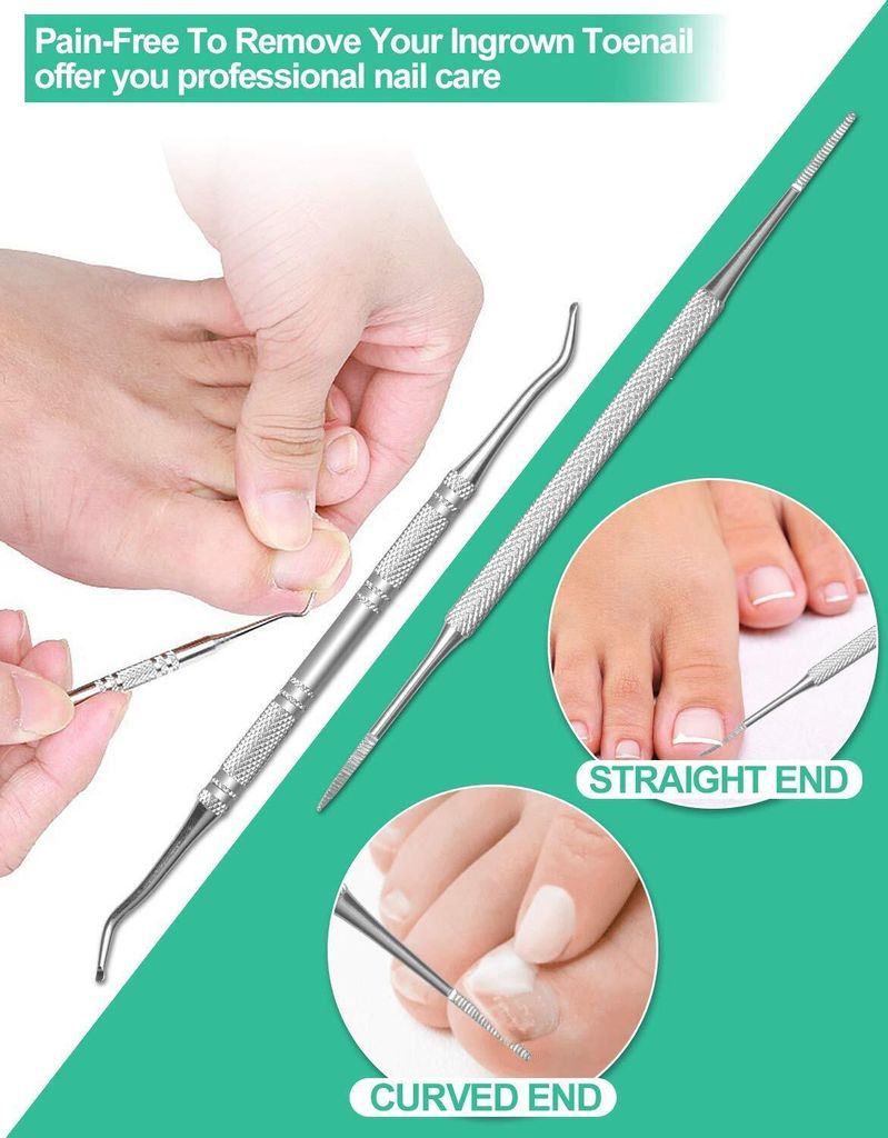Vinabo Nagelknipser Set Für Harte & Dicke Nägel – Mit Auffangbehälter, Edelstahl, Ergonomisch
