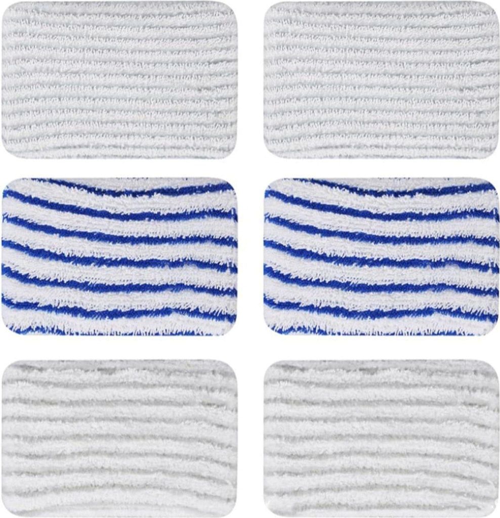 Stück Reinigungs- und Dampftücher, Reinigungs- und Dampfzubehör, Wischpads für Rowenta Clean & Steam ZR850002 ZR005801 ZR005804 (Grau und Blau)