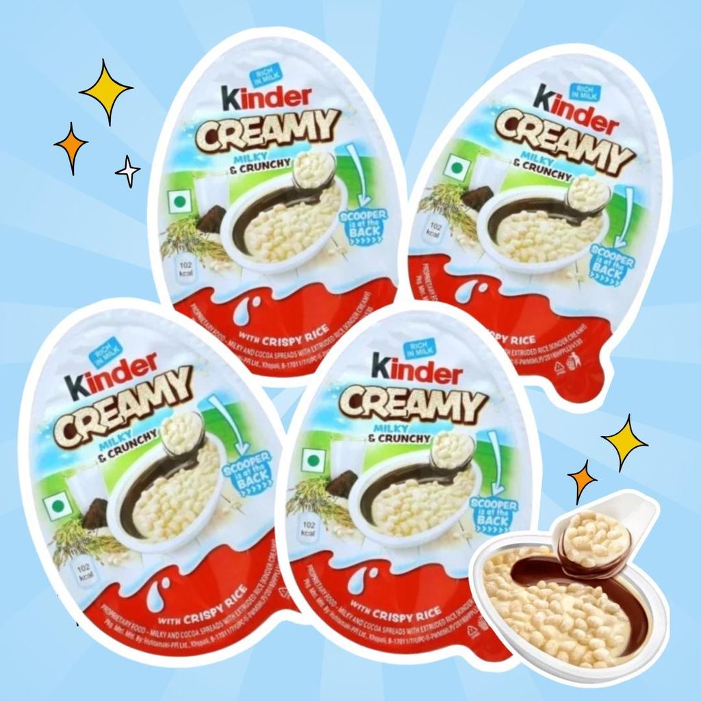 4 x Kinder Creamy – Milky & Crunchy – Knusprig-cremiger Produktbild 