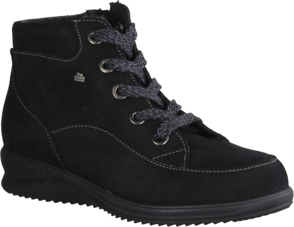 Finn Comfort Parsenn, Damen Boots, gefüttert, Black, Leder, Produktbild 