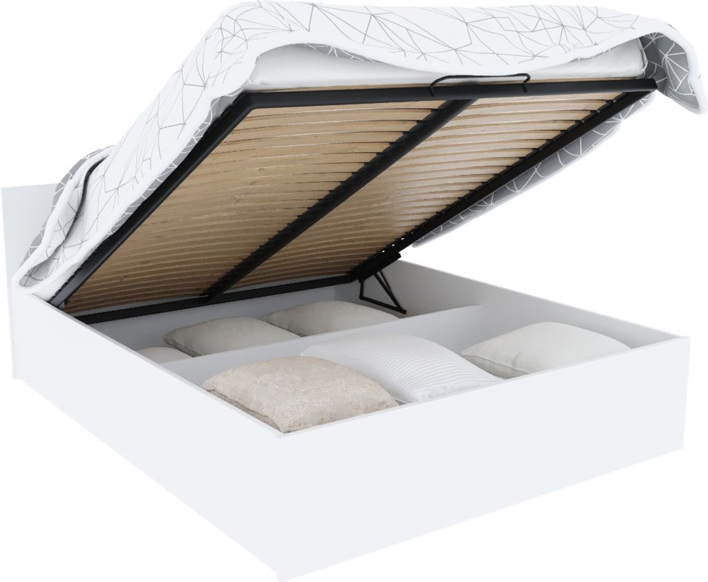 Bett mit Lattenrost Jugendbett Doppelbett mit/ohne Matratze Produktbild 