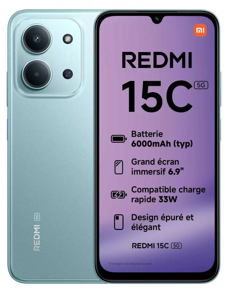 Xiaomi Redmi 15C 5G 256GB 4GB RAM Dual Mint Grün EU Produktbild 