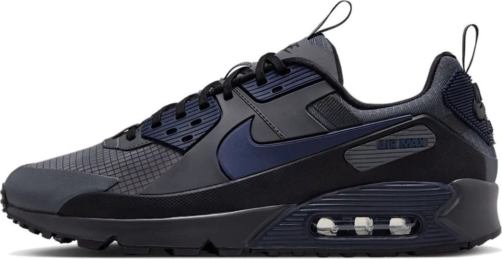 Nike Air Max Robuste Sportschuhe mit Max Air-Dämpfung in Schwarz-Grau, Größe 44,5