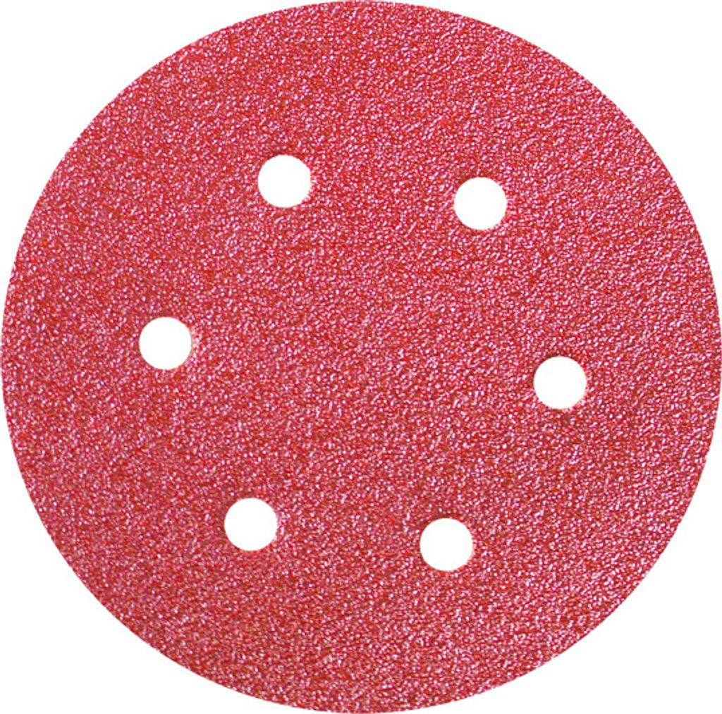 10x feuilles abrasives à auto-agrippant Ø 150 mm 6-trous grain de 180