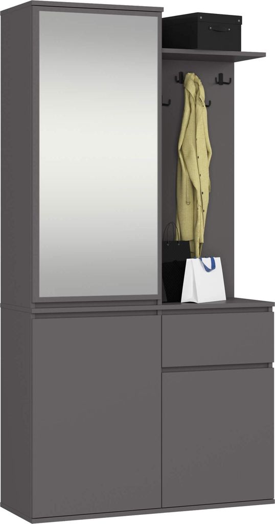 Akord Předsíňová sestava Entro grafit 95x35x183 cm Obrázek produktu 