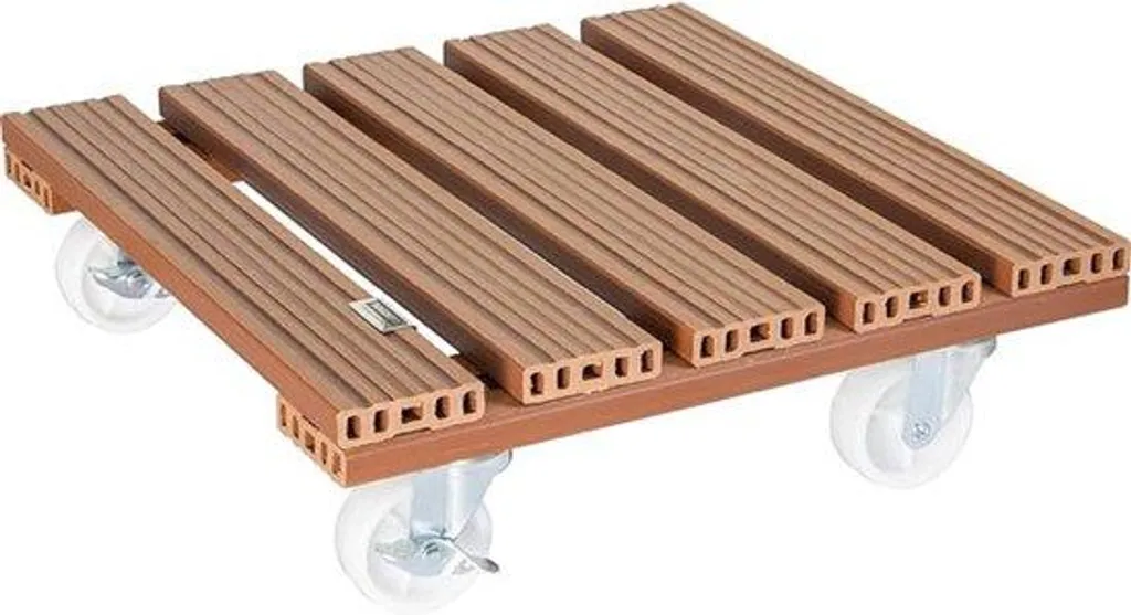 Petit support à fleurs en plastique 38,5x38,5x11 cm pour pot de jardin