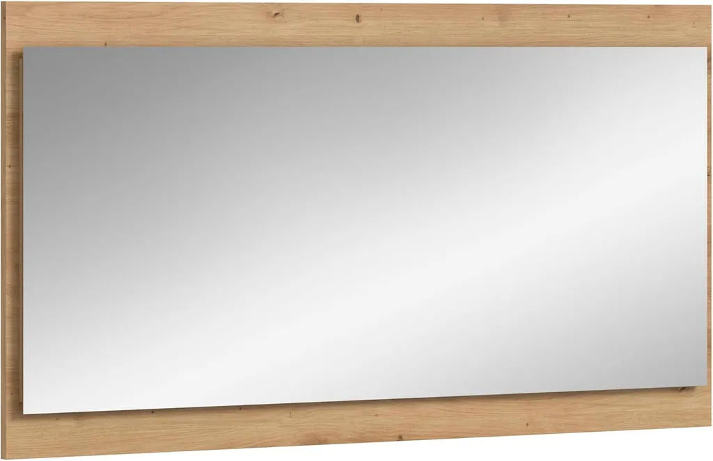 Grand miroir Drive cadre chêne véritable - Reproduction haute qualité