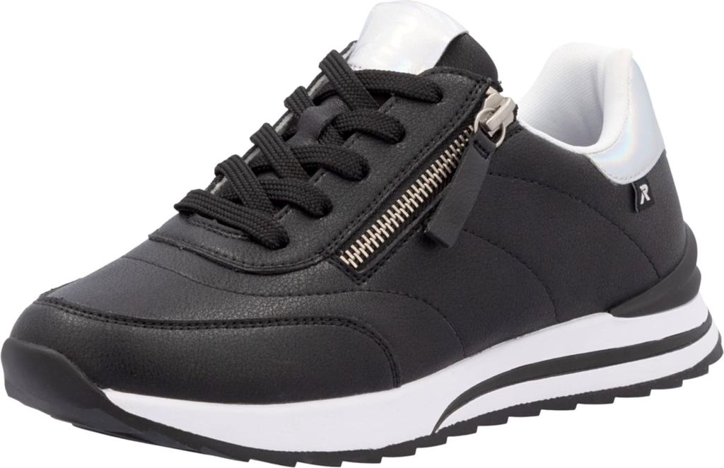 Rieker Sportliche Schnürschuhe Damen 31393933353639 Schwarz 36 EU