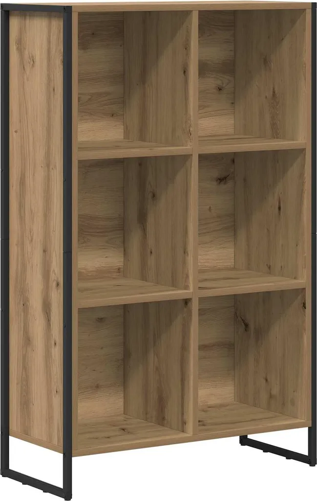 Scaffale Libreria vidaXL Rovere 108,5 cm - Mobile Salvaspazio Casa