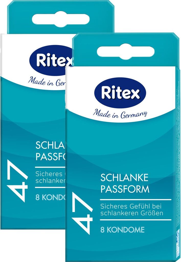 16x Ritex 47 Kondome schmale Passform - kleine Größe