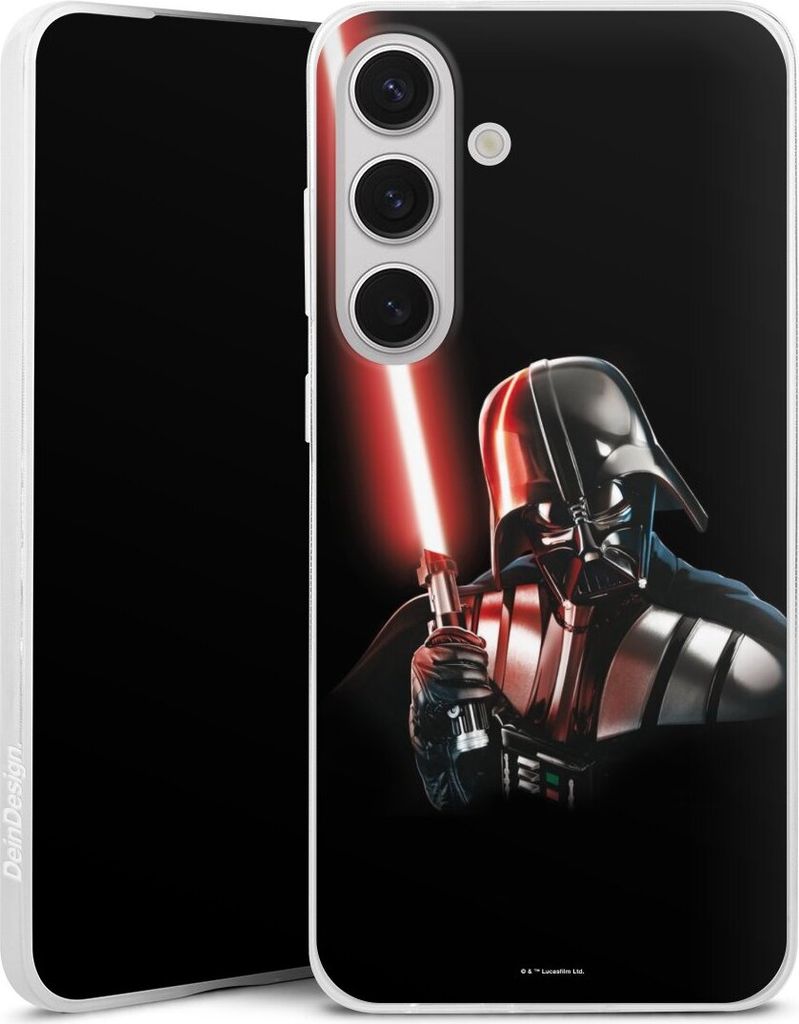 DeinDesign Slim Hülle für Samsung Galaxy S25+ Silikon Case Ultra Dünn Handyhülle Darth Vader Fanartikel Star Wars