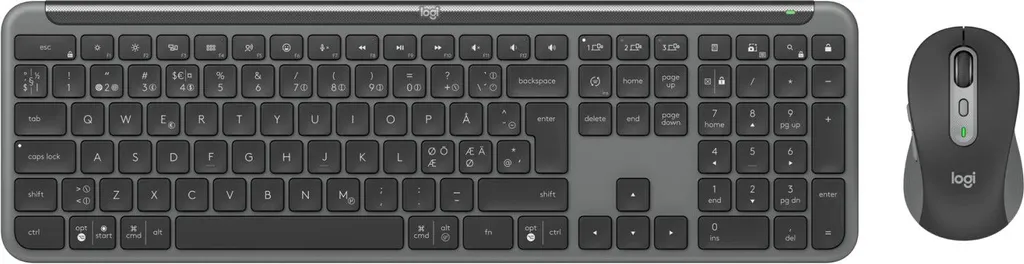 Ensemble clavier souris Bluetooth Logitech MK950 multi-dispositif gris
