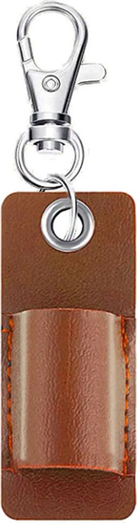 Stifthalter aus Kunstleder, tragbar, für Abzeichen, Stiftetasche, Organizer, Schlüsselanhänger, feine Nähstifte, Schutz, Schlüsselanhänger