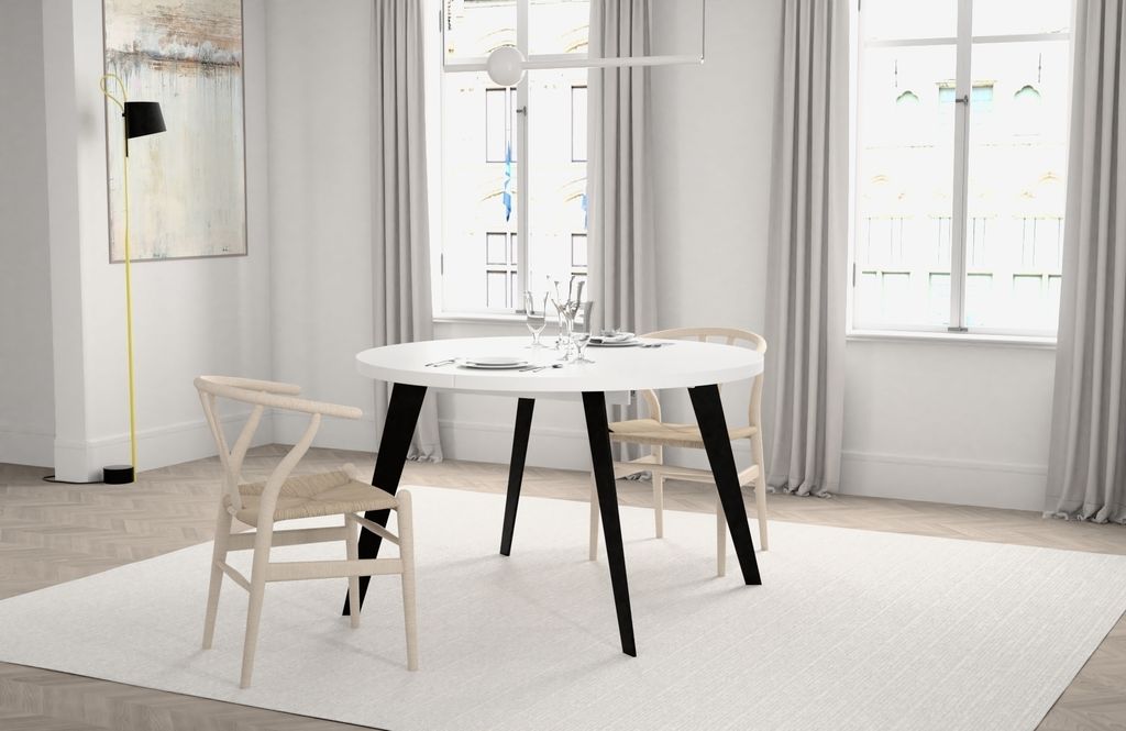 Esstisch >TABLES< in Weiss - 110x74,5x110cm (BxHxT)