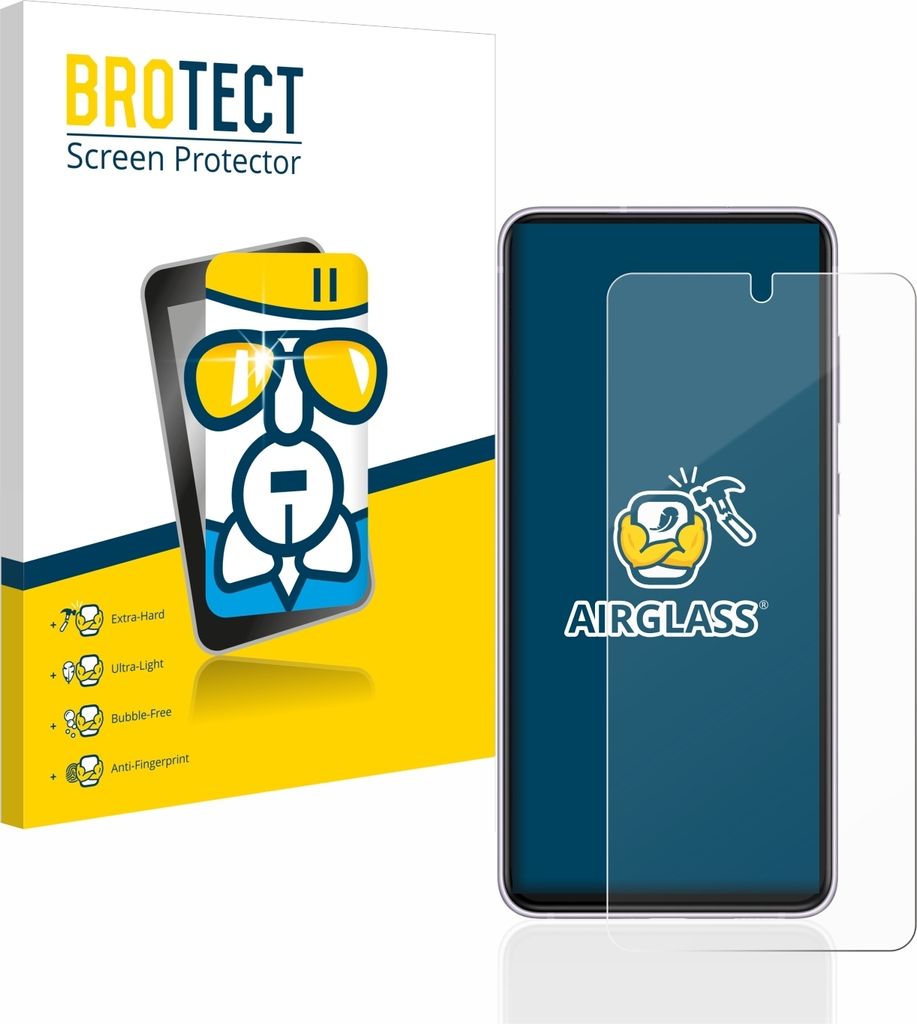 BROTECT Schutzglas für Samsung Galaxy S21 FE 5G Schutzfolie Panzer Folie Glas Display Schutz klar