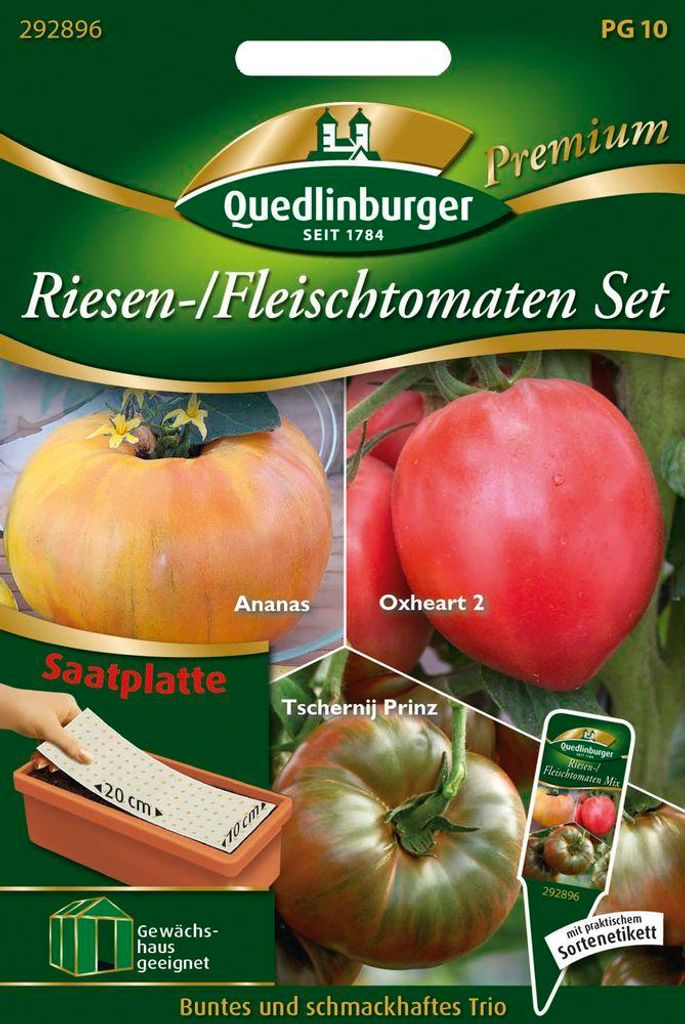Artikelbild 1 von 'Riesen-/ Fleischtomaten Set (Saatplatte)'