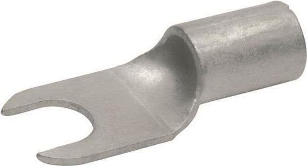 1652C6 Gabelkabelschuh 10 mm² Unisoliert Silber 1 St