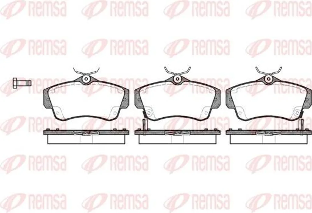 Plaquettes de Frein REMSA 0753.02 Haute Performance OE 05017843AA