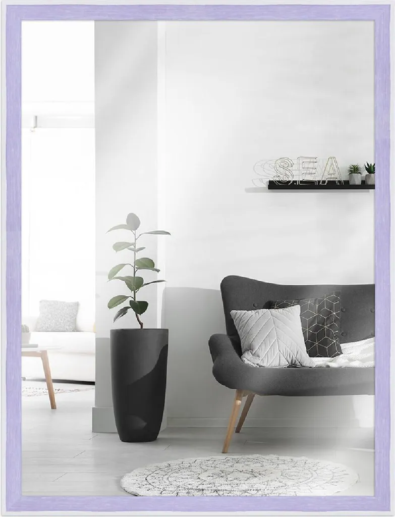 MendeFrames H080 Cornice Legno Viola 20x60 | Design Moderno Parete