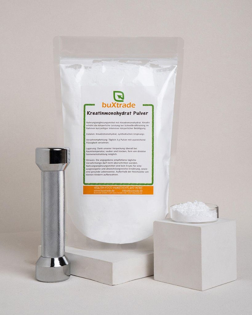 1 kg Creatin Monohydrat Pulver | Kreatin Pulver 100% rein| Produktbild 