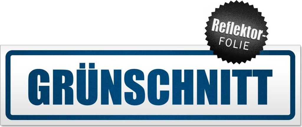 Grünschnitt Magnetschild Schild magnetisch