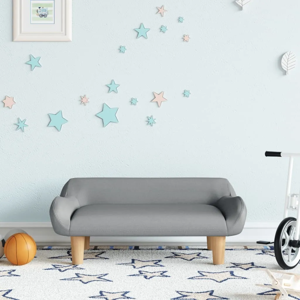Divano Bambini Stabli Grigio Chiaro 70x40x24 cm | Best Buy Cameretta