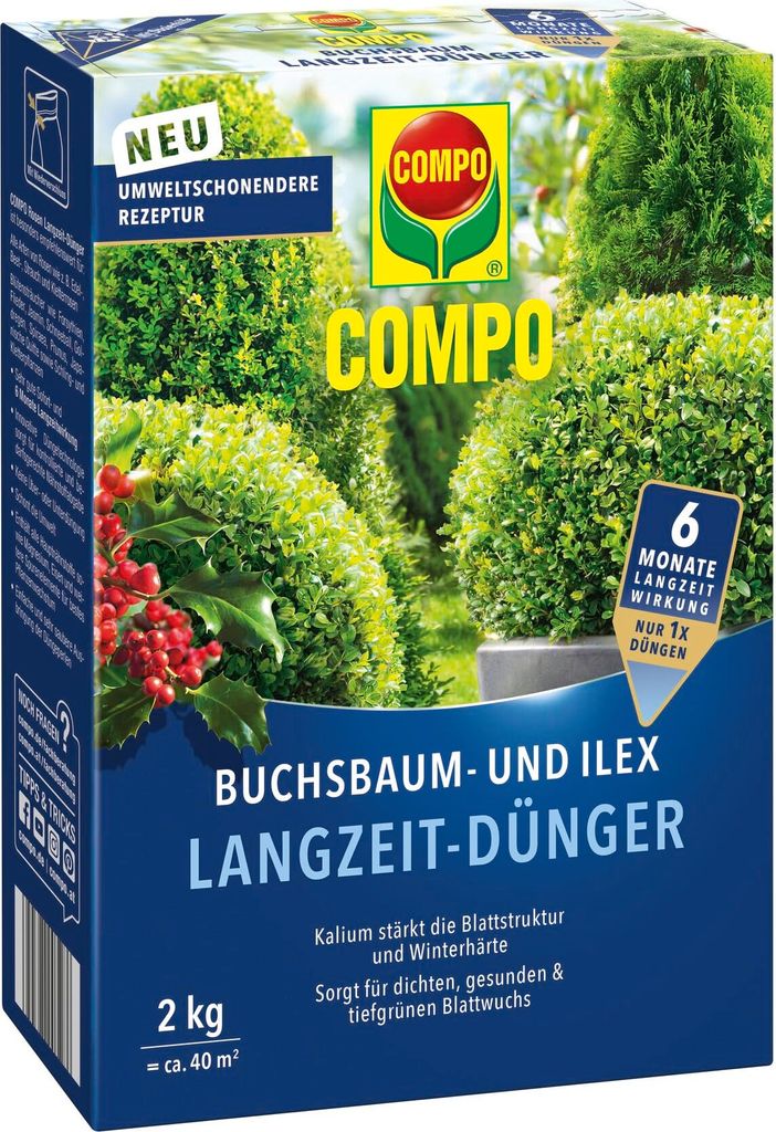 COMPO Buchsbaum- und Ilex Langzeit-Dünger - 2 kg Produktbild 