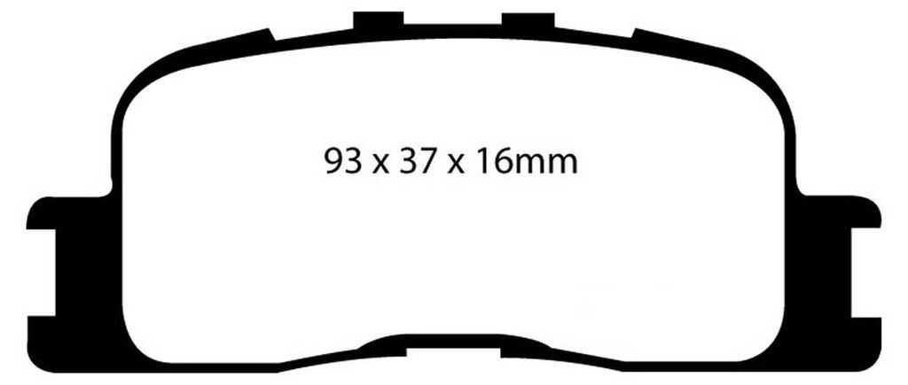 EBC Greenstuff Bremsbeläge hinten EBC101983 für Toyota Camry 5