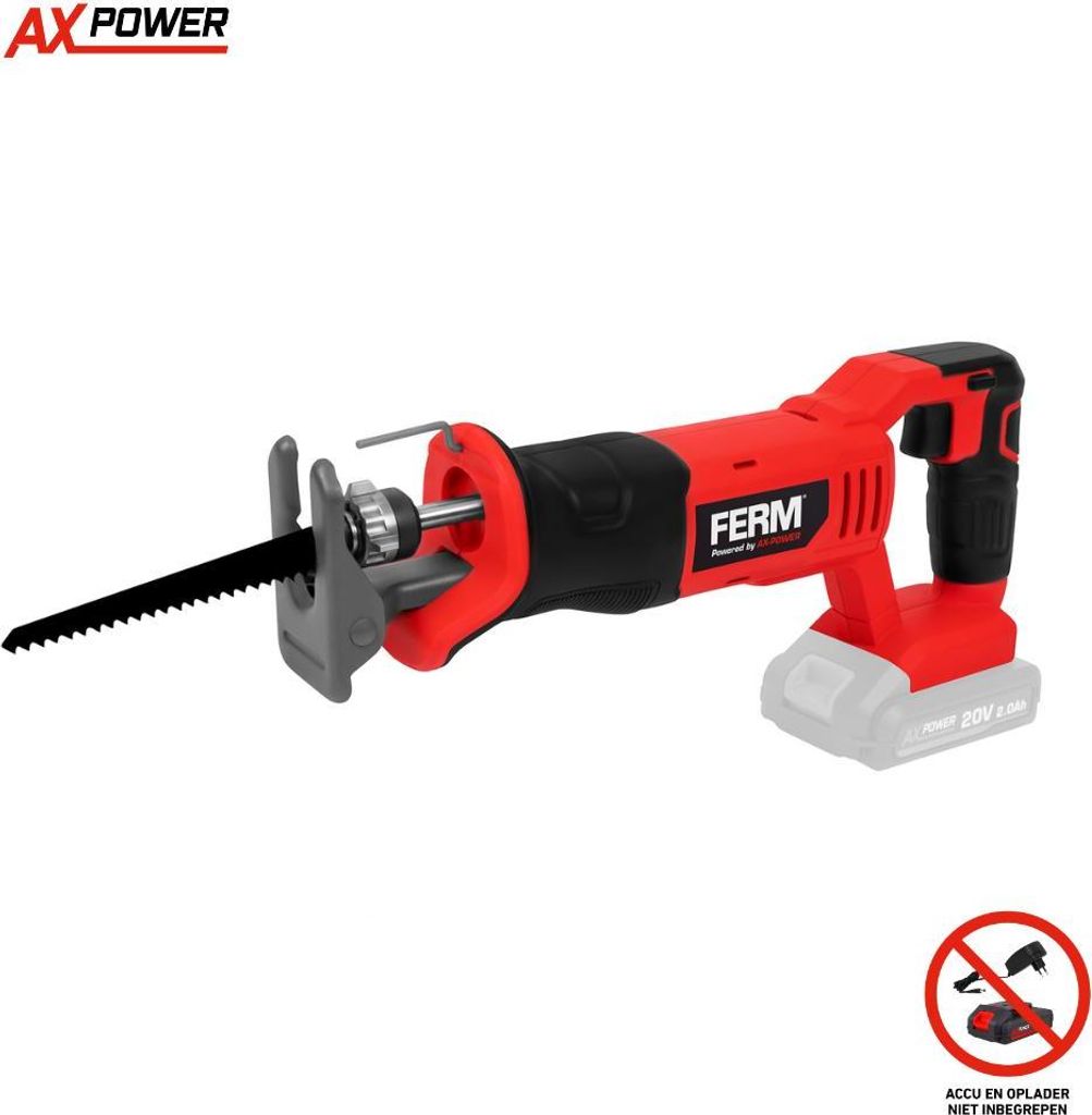 FERM – AX-Power – Akku-Säbelsäge – 20V – Ohne Akku und Produktbild 