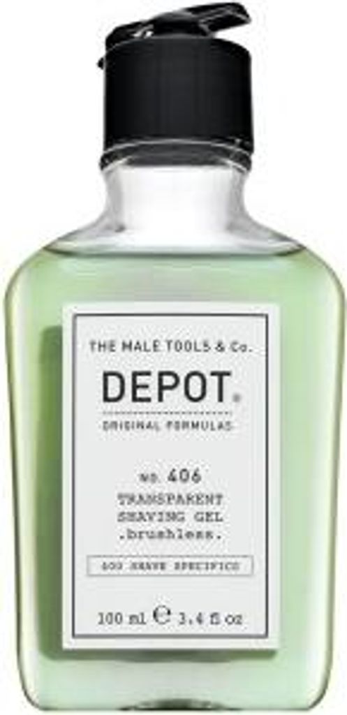 Depot żel do golenia No. 406 Transparent Shaving Gel 100 ml Zdjęcie produktu 