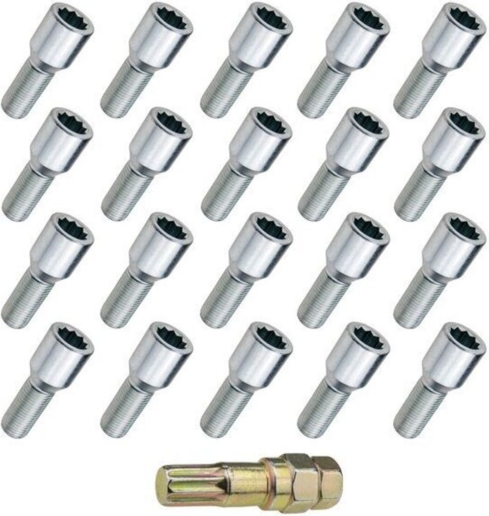 20x bullone ruota M14x1,25, TORX, 30mm, bullone a stella, Immagine del prodotto 